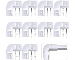 HOMMAND 90 graden hoekconnector 10 stuks, LED-profiel hoekconnectoren, 90 graden LED-kanaal hoekconnectoren voor - ShopVlot