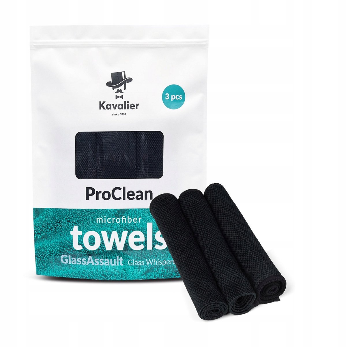 KAVALIER ProClean Glasdoek Microvezel - Set van 3