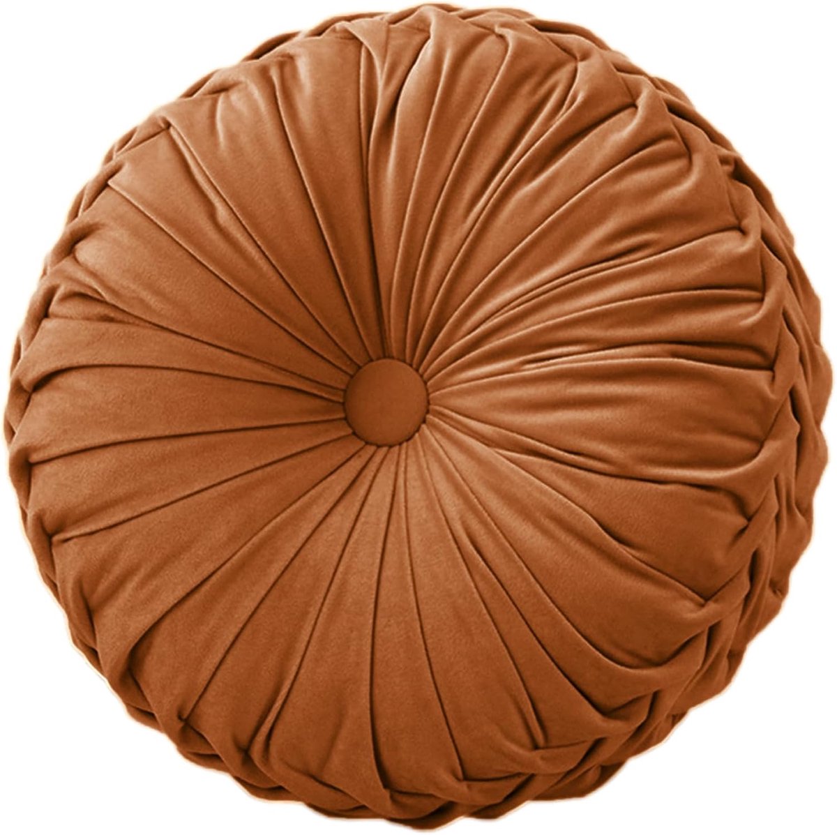 Stoel pad zitkussen traagschuim wasbaar voor houten of metalen krukken gele diameter 38cm