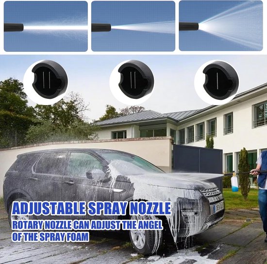 Compatibel met LAVOR/Parkside/Spear en Jackson - Hogedrukspuit, 1L, Autowasser, Zeepmondstuk, Schuimkanon, Verstelbare Sproeier — afbeelding 4