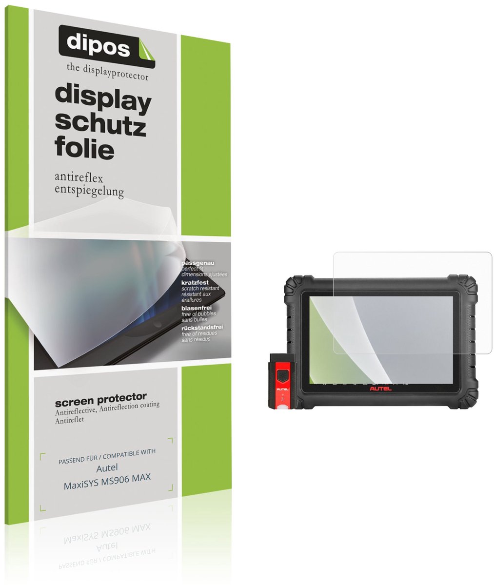 dipos – 2x Matte Beschermfolie geschikt voor Autel MaxiSYS MS906 MAX | Krasbestendige & antireflecterende Screenprotector Ultra-Thin