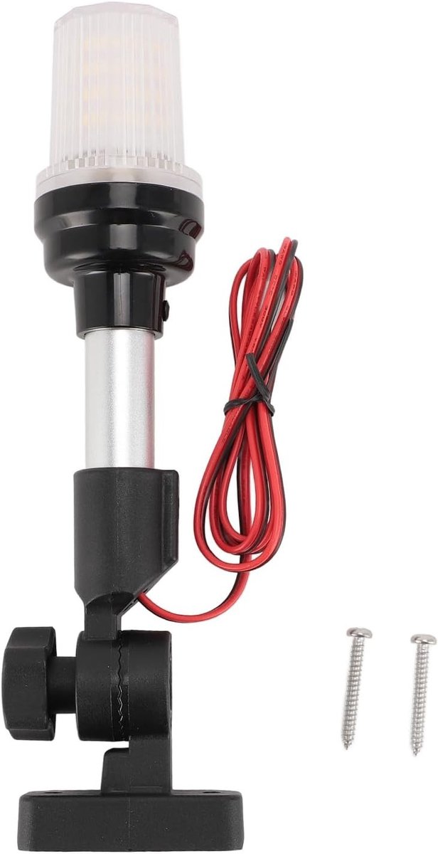Inklapbaar LED achterlicht voor boot - 270° waterdicht IP67 - Geschikt voor pontons, platte boten en bassboten (12-24 V, 22 cm)