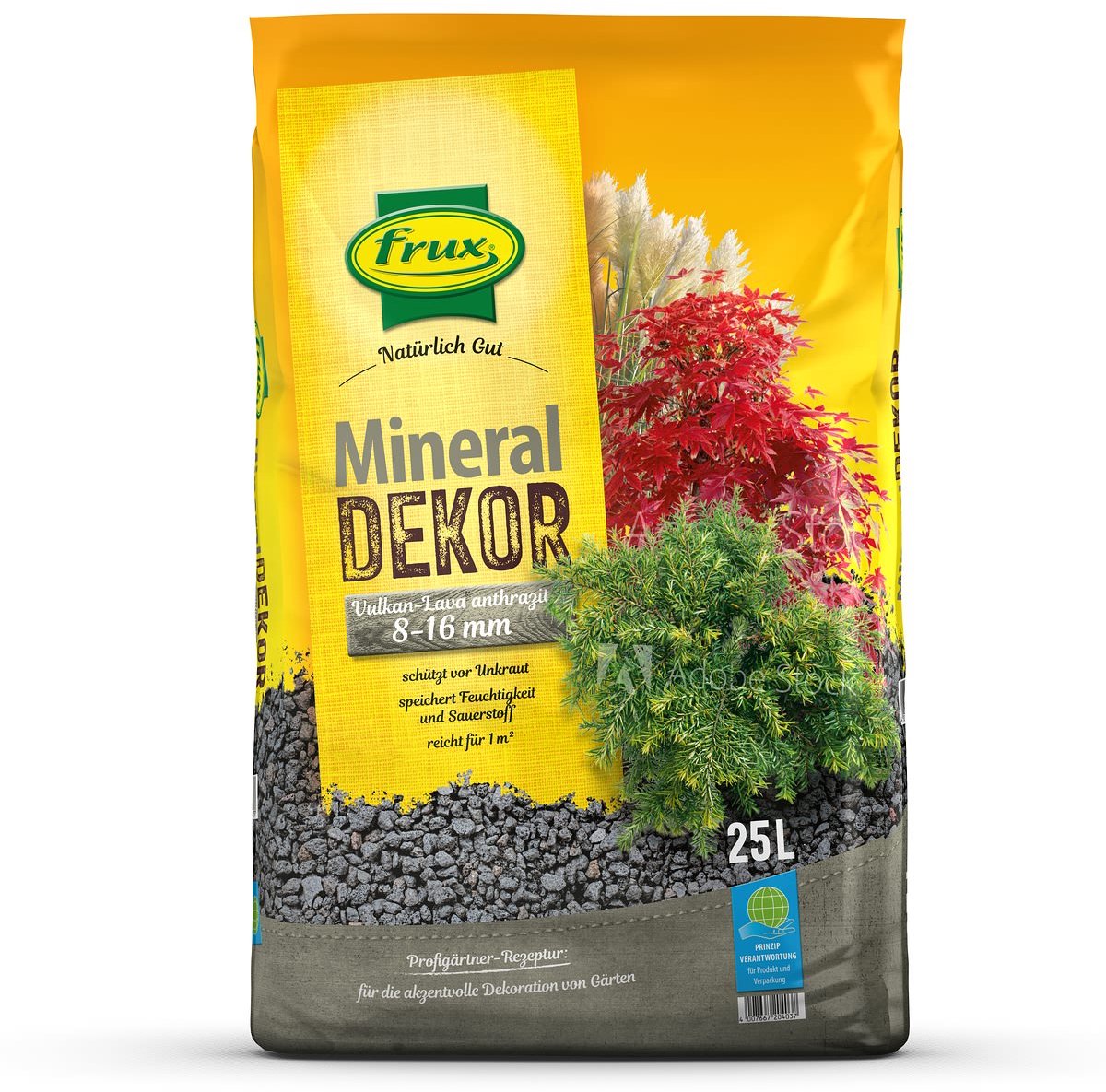 frux Pro mineraaldecor vulkaanlava antraciet 8-16 mm 25 l
