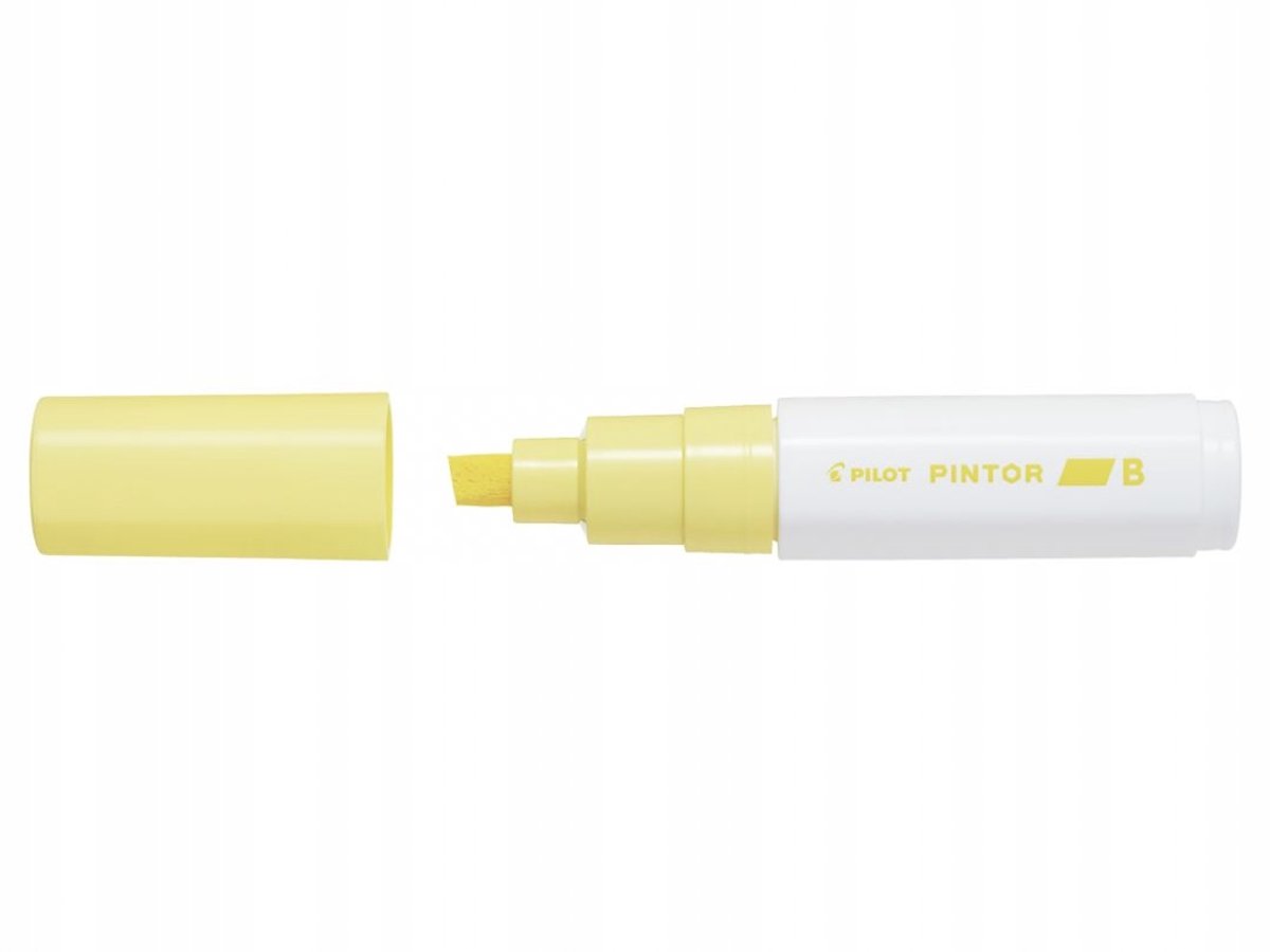 Pilot Pintor B Marker 8.0 mm Pastel Geel - Permanente inkt