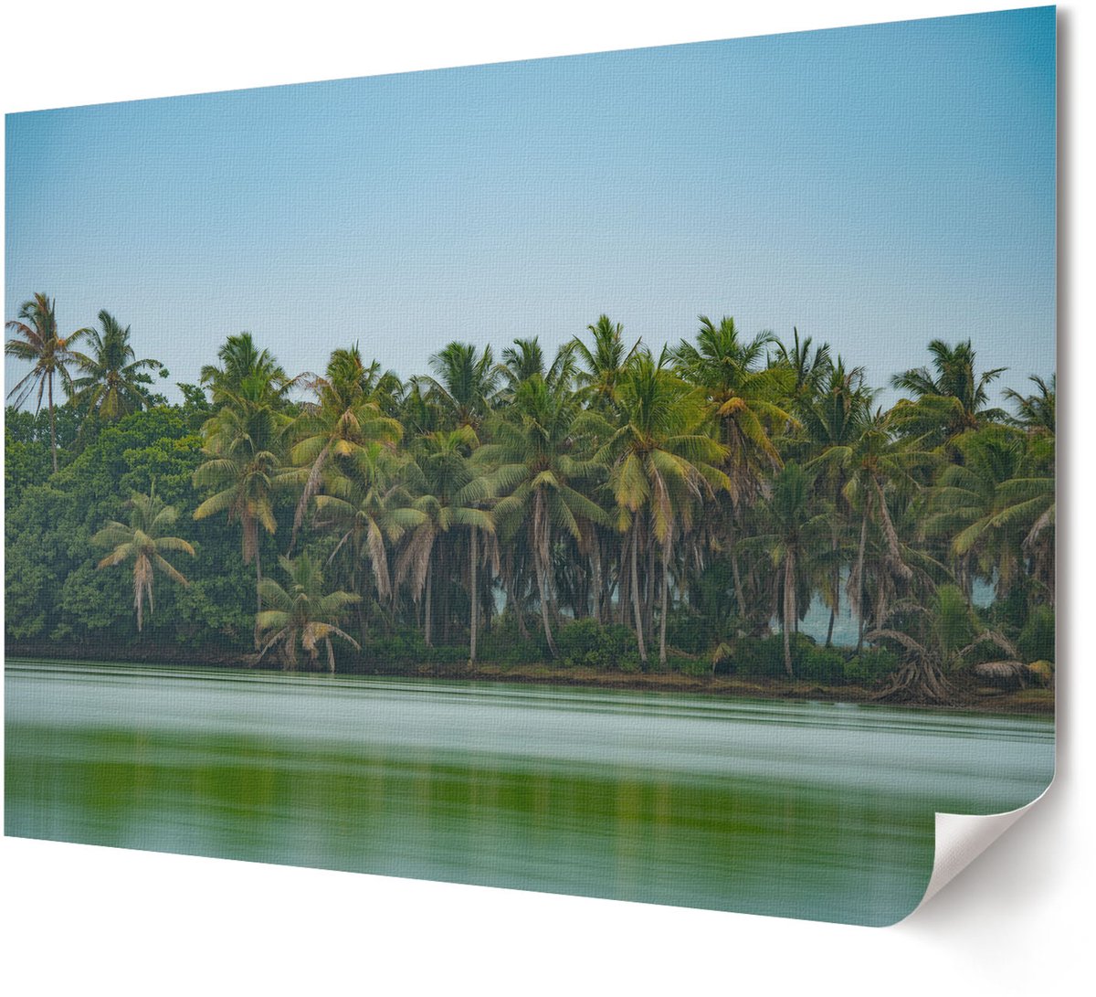 Coloray Polycanvas Wandposter - Uitdrukking, Schilderen - A4 - Blauw Kunst - Rechthoek - Canvasposter - Woonkamer, Slaapkamer, Kantoor - Expressief
