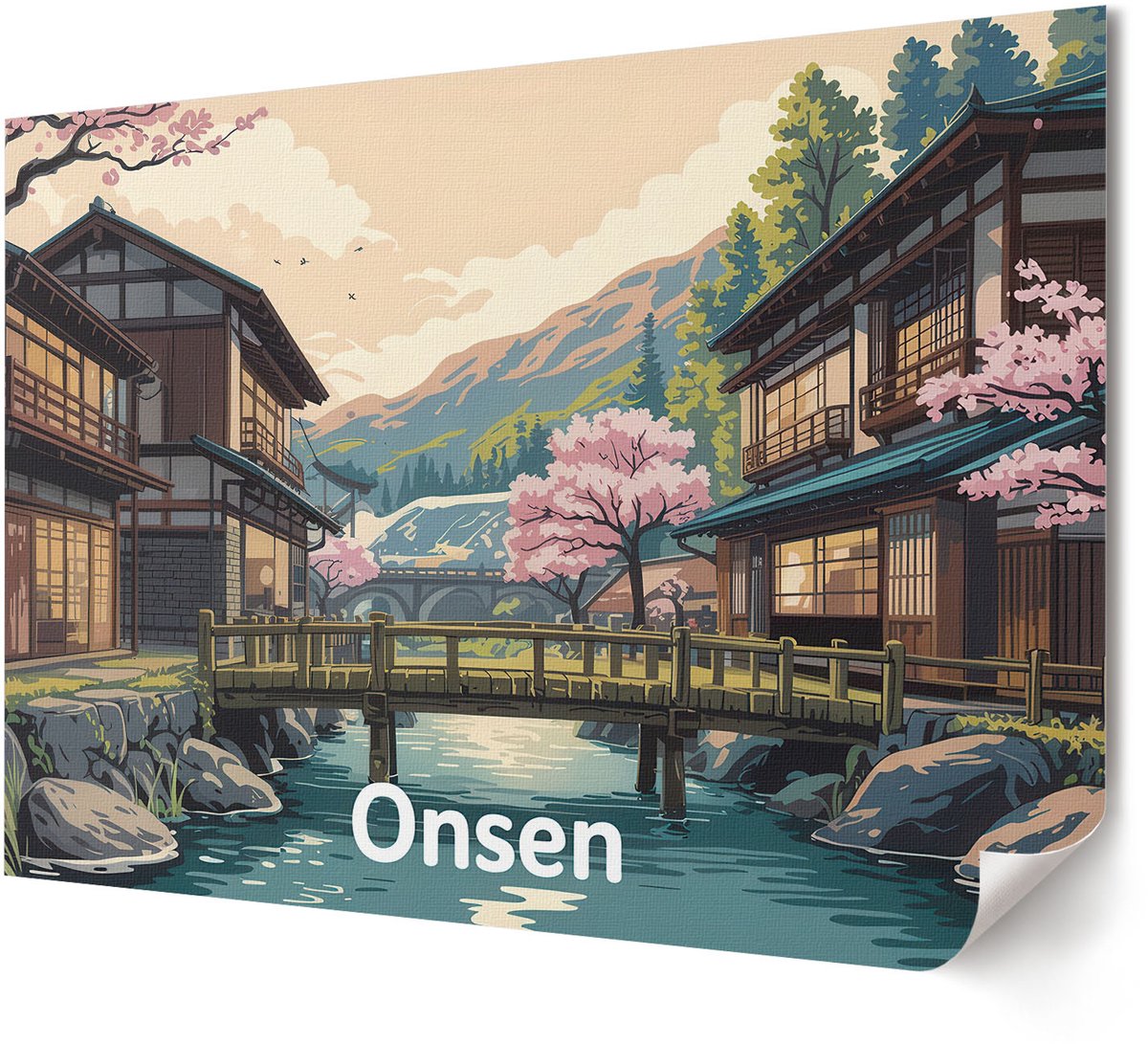 Coloray Polycanvas Wandposter - Tere Klaprozen, Fotografie - A4 - Roze Design - Rechthoek - Canvasposter - Woonkamer, Slaapkamer, Kantoor - Klassiek