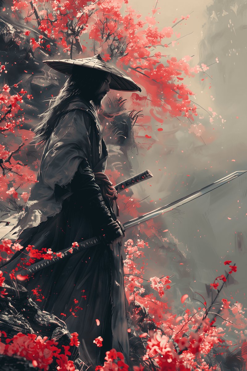 Oosterse Poster - Samoerai - Kunst - Traditionele - Japanse - Krijger - posters - formaat 30x40cm - Wanddecoratie - XS2787MT