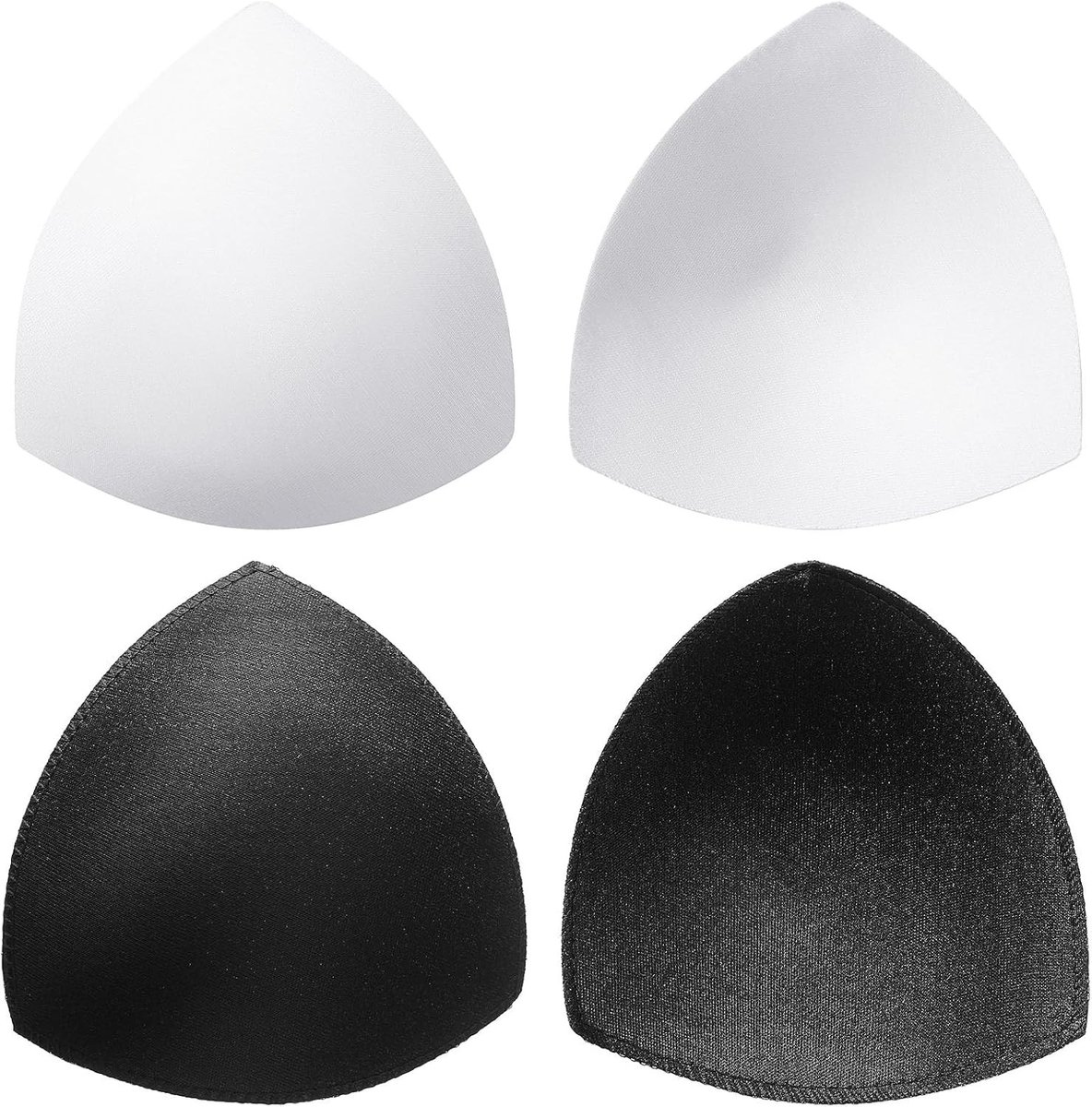 2 Paar Verwijderbare Bh Pads - Comfortabele en Ademende Padding Inserts in Driehoekvorm voor Bh's