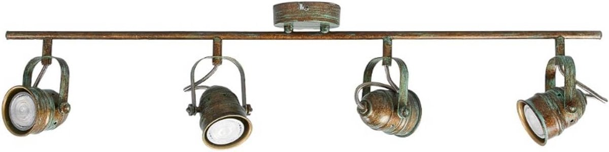 Plafondlamp 'Leonor' (antiek) in Brons uit overige metaal o.a. voor woon-/ eetkamer - plafonnière, plafondverlichting