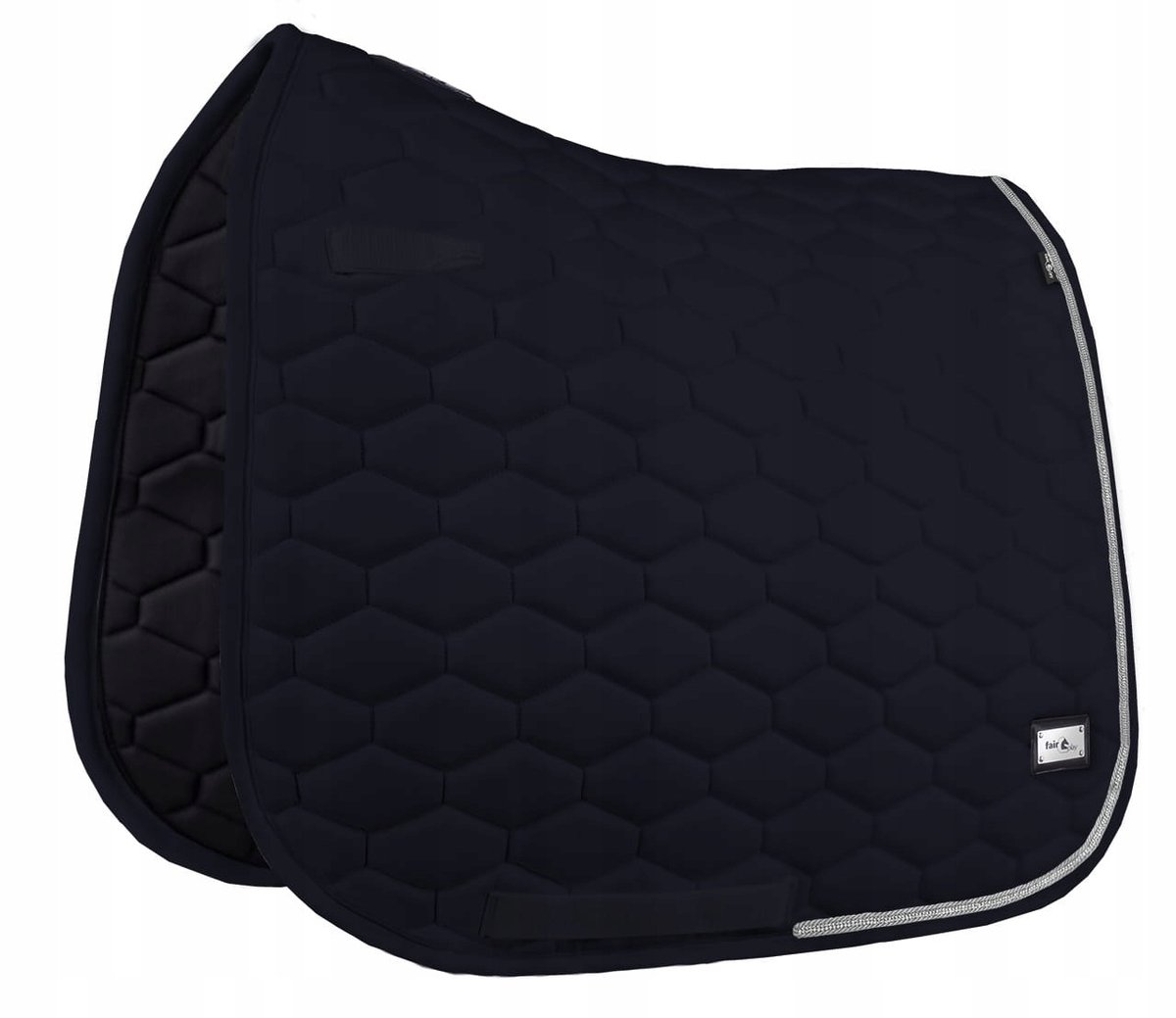 Fair Play Hexagon Crystal Zadeldek Zwart DR/Pony