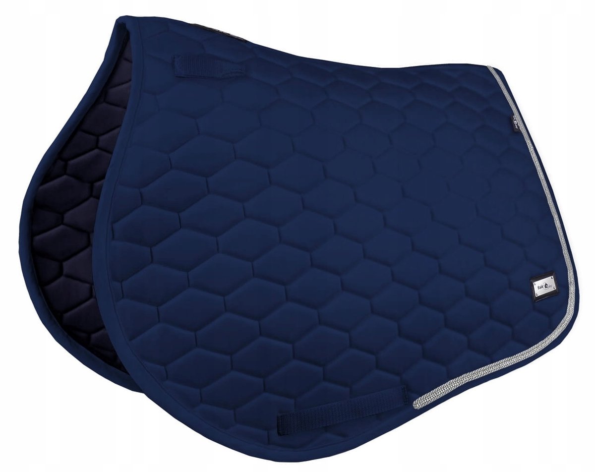Fair Play Zadeldek Hexagon Crystal Blauw DR/Pony