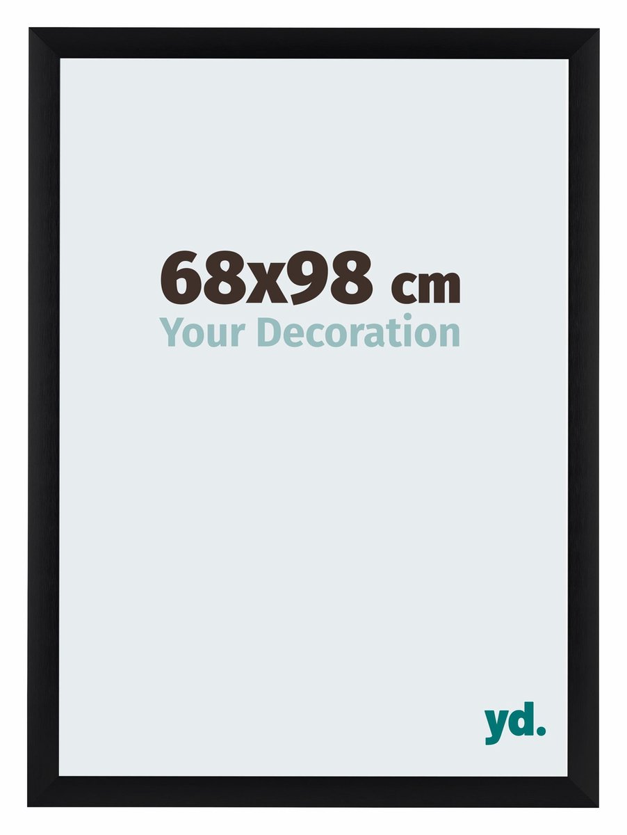 yd. Your Decoration - Fotolijst 68x98 cm - Aluminium - Zwart Geborsteld - Tucson