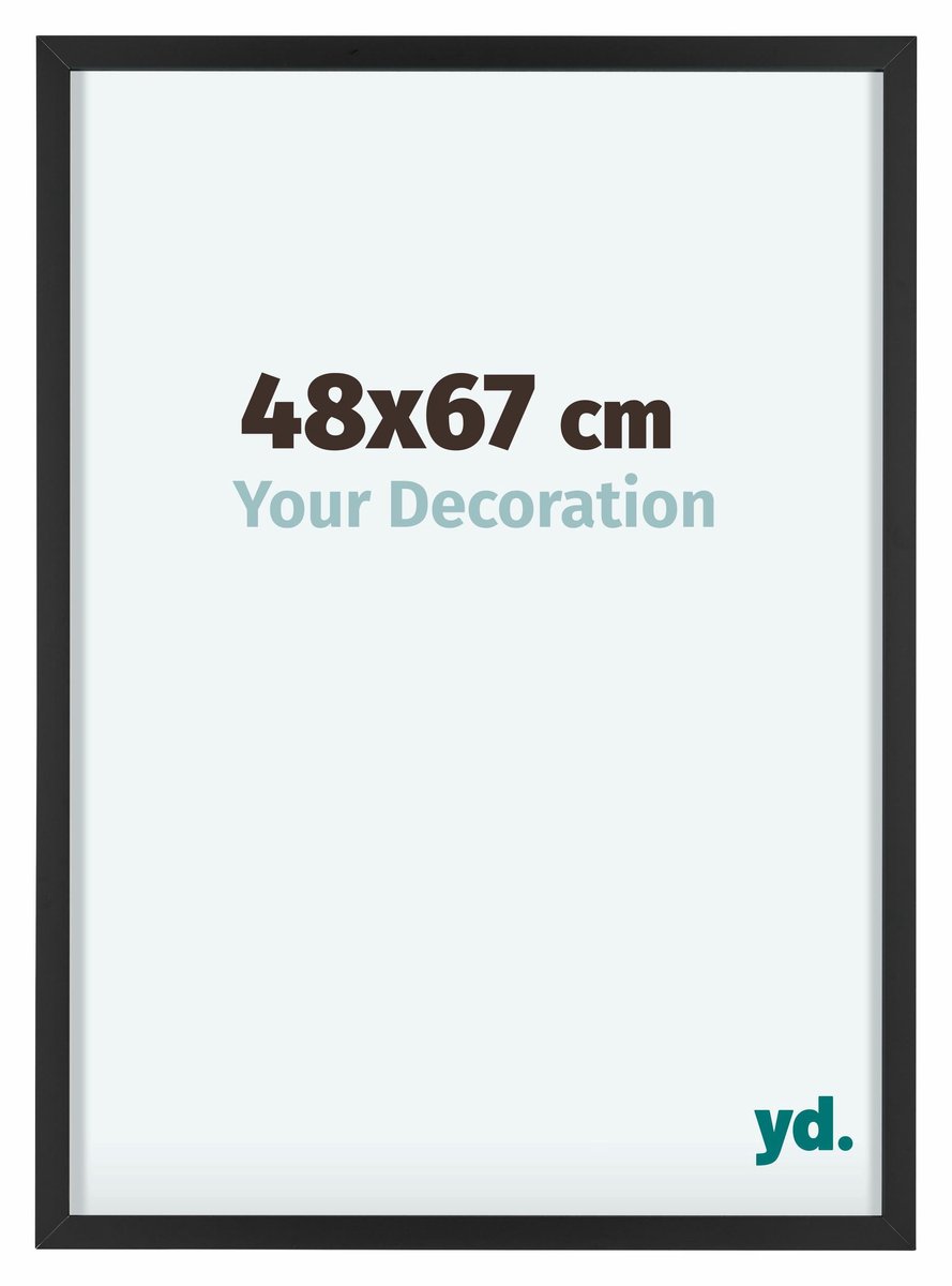 yd. Your Decoration - Fotolijst 48x67 cm - Aluminium - Zwart - Virginia