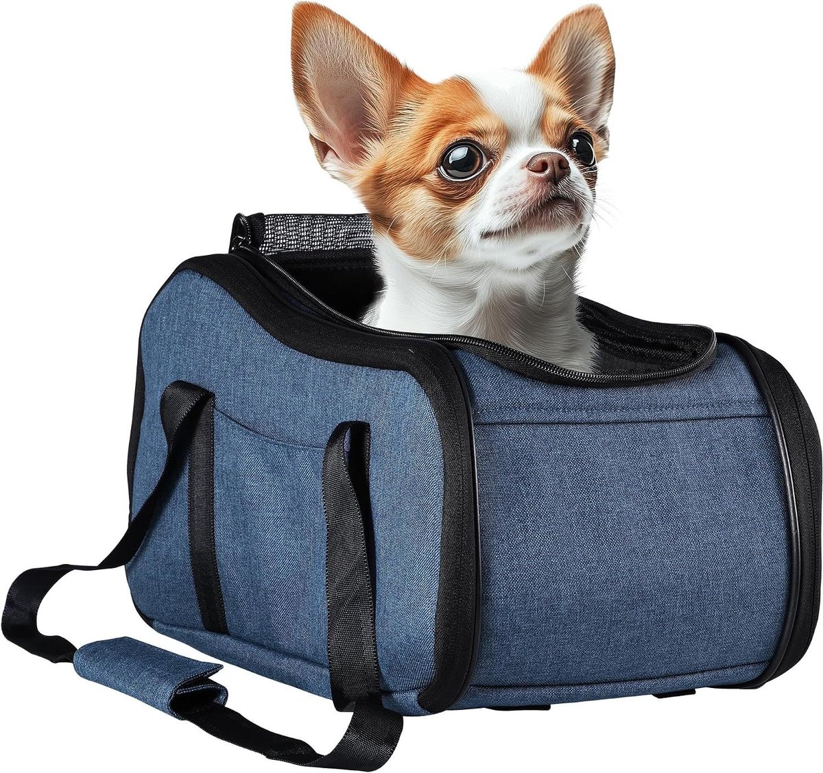 Huisdier autostoel - Reismand kat hond - Veilig reizen auto - Verstelbare bevestiging - 38 x 24 x 24 cm