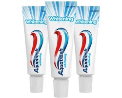 Aquafresh - Tandpasta Whitening Mini - 3 x 15 ml - Voordeelverpakking