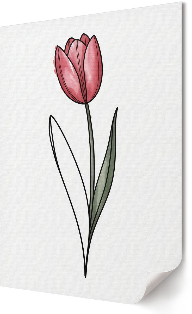 Coloray Polycanvas Wandposter - Schilderij Van Een Vrouw, Schilderen - A3 - Bruin Kunst - Rechthoek - Canvasposter - Woonkamer, Slaapkamer, Kantoor - Erotisch