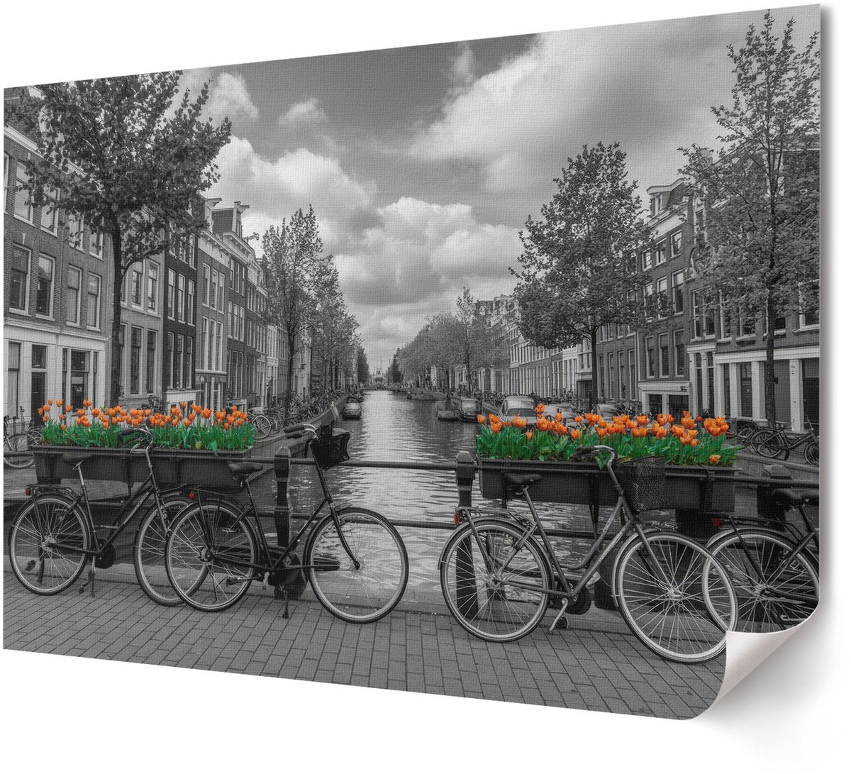 Coloray Canvas Poster Polycanvas - Vlucht Van Dromen, Fotografie - A4 - Oranje Poster - Rechthoek - Kunstposter - Woonkamer, Slaapkamer, Kantoor - Modern