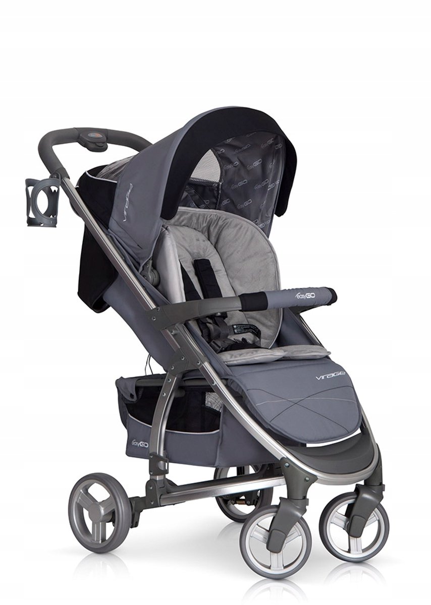 Easy Go Virage Kinderwagen: Compleet met tas, bekerhouder & regenhoes