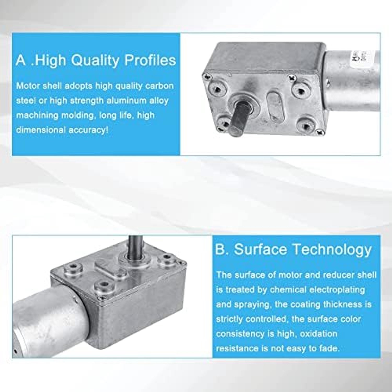 DC 12V Gear Motor - 20 Rpm - Volledig Metaal - Hoge Koppel voor Duurzaam Gebruik - Luxento