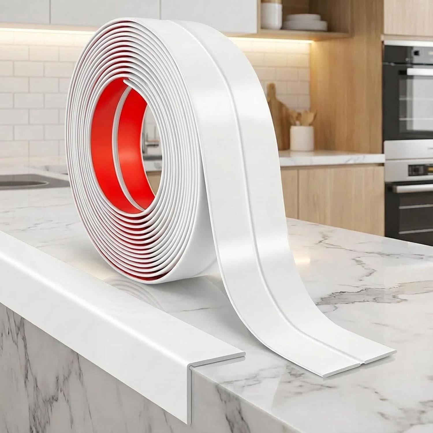 JS-JSIWOTH Decorative Tape, White, 9.1 m, Width 30 mm, Self-Adhesive for Furniture, DIY - ShopVlot
