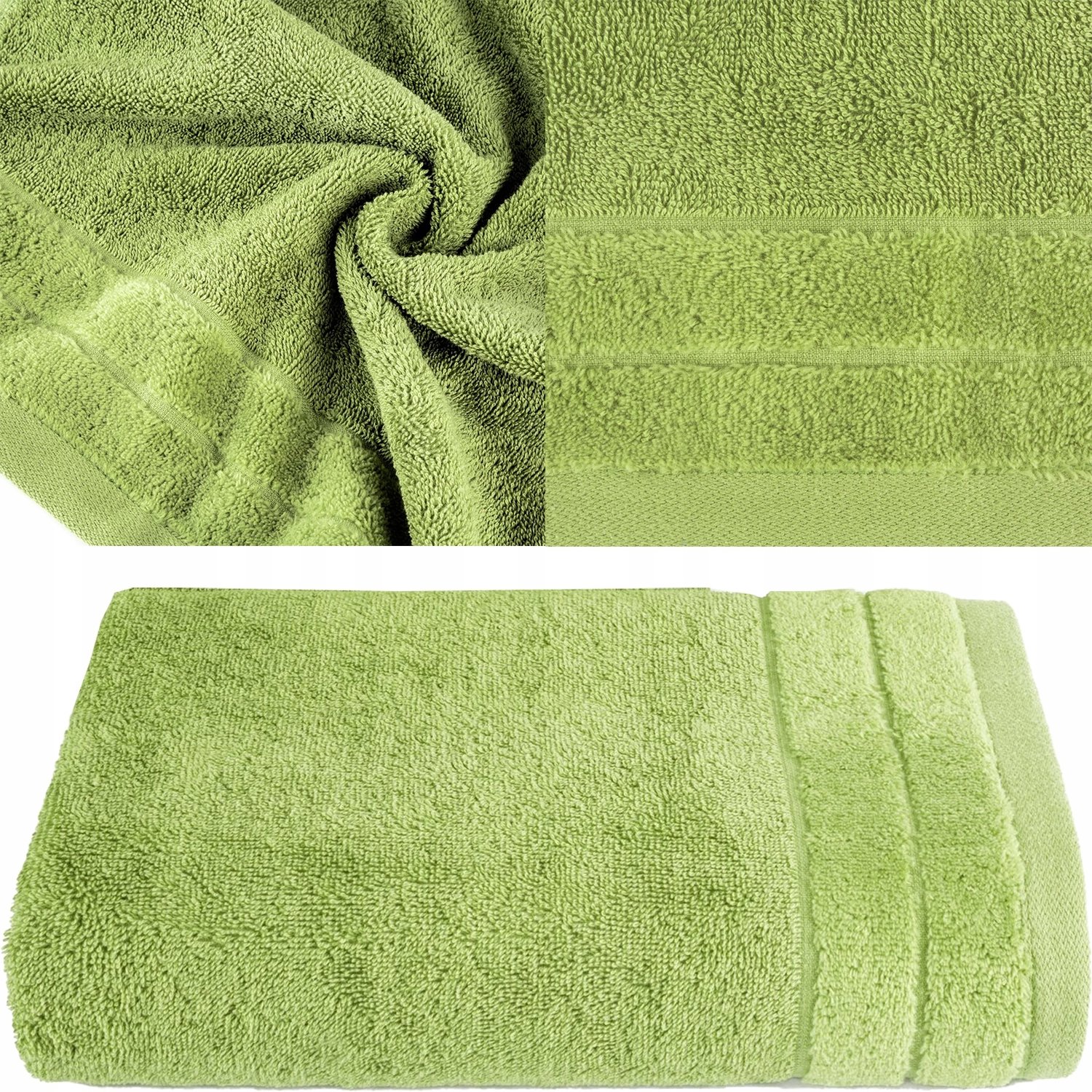 Olijfgroene Katoenen Handdoek 50x90 cm - 1 Stuk