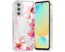 Xylota Magnetische beschermhoes voor Samsung Galaxy S25 5G, esthetische bloemen, zomertekeningen, vrouwen en meisjes - ShopVlot