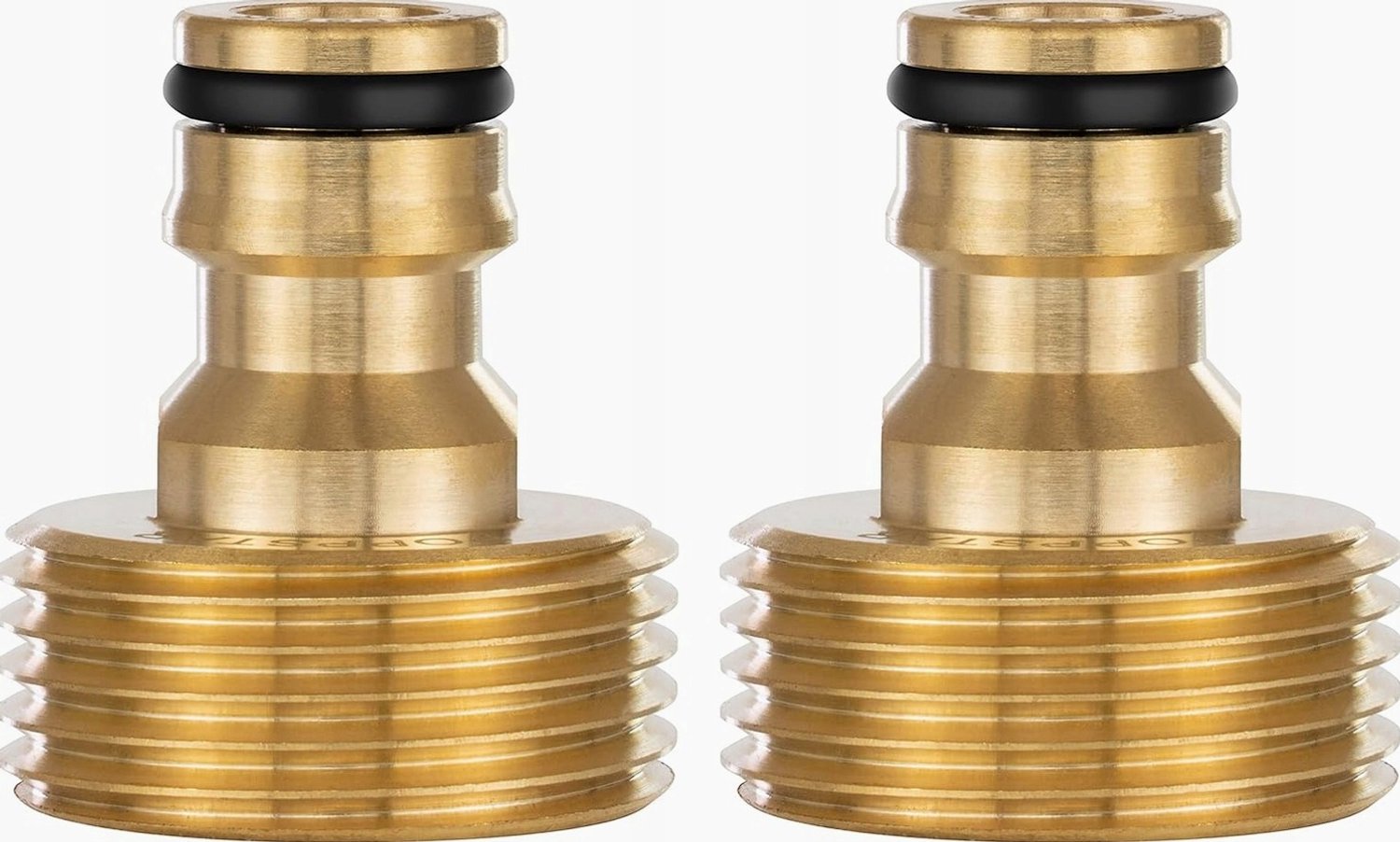 2x Messing Kraan Adapter 1" Snelkoppeling Slang - Duurzaam & Lekkagevrij