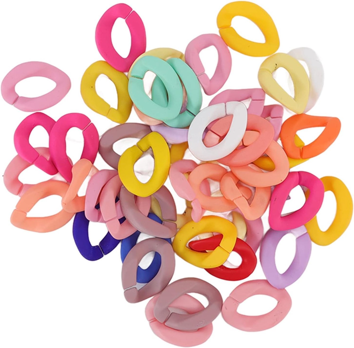 50 Stuks Hars Kettinkjes, Afneembare Sieraden, Ketenlinks voor Ceintuurs, Tassen en Halskettingen