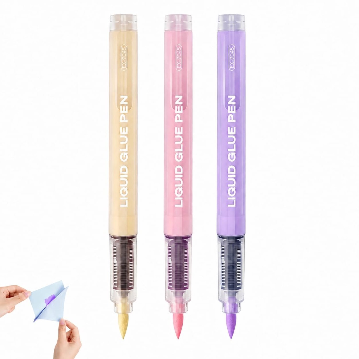 Set van 3 snel drogende lijmstiften in penvorm, ideaal voor scrapbooking, dagboeken en knutselprojecten