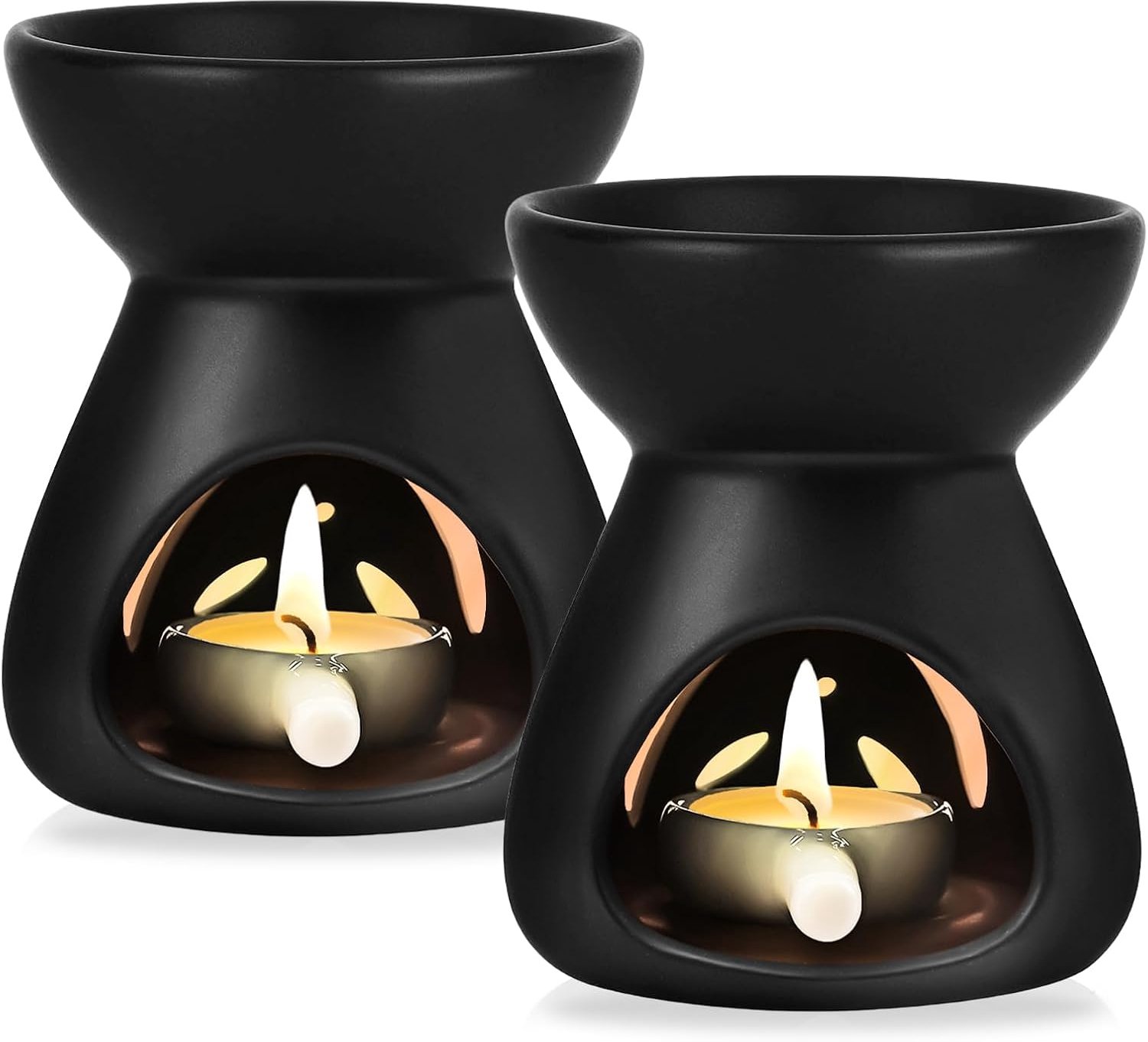 Candle burner 2 stuks - keramiek - geurverspreider - ideaal voor etherische oliën - Vemera