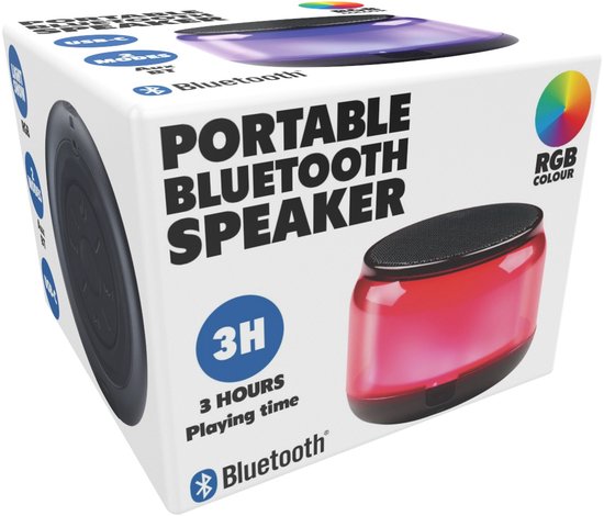 Draagbare Bluetooth Speaker - Muziek box met RGB verlichting - Partybox met 3 uur speeltijd - Draadloze speaker met USB-C van Merkloos — afbeelding 2