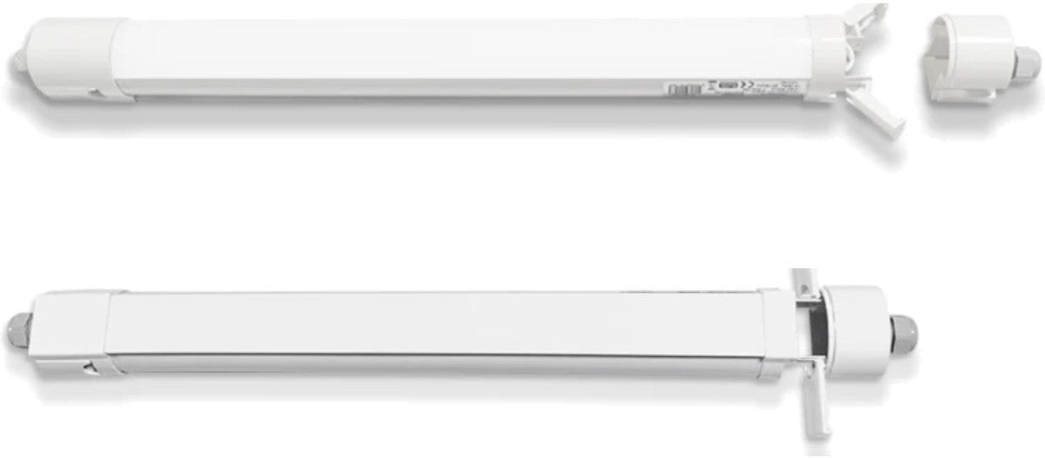 Tsong LED tri-proof Armatuur 120 cm 5.400 lm - 36W - Daglichtwit 6000K - 150 lm/W - Instelbaar 20-36W - Koppelbaar - IP65 IK08 - 230V