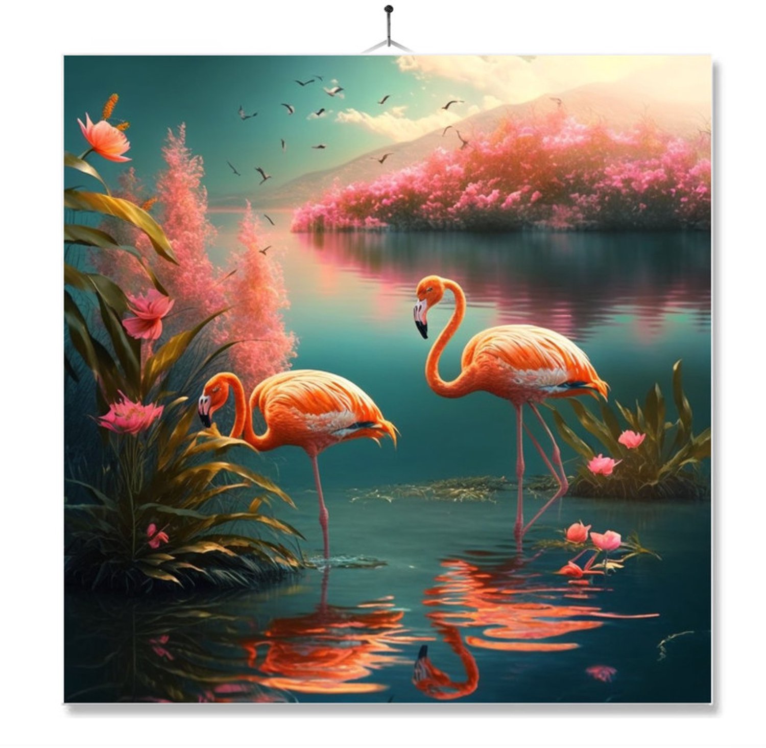 MC Living Tegel Met Opdruk | Flamingos Ontwerp 5