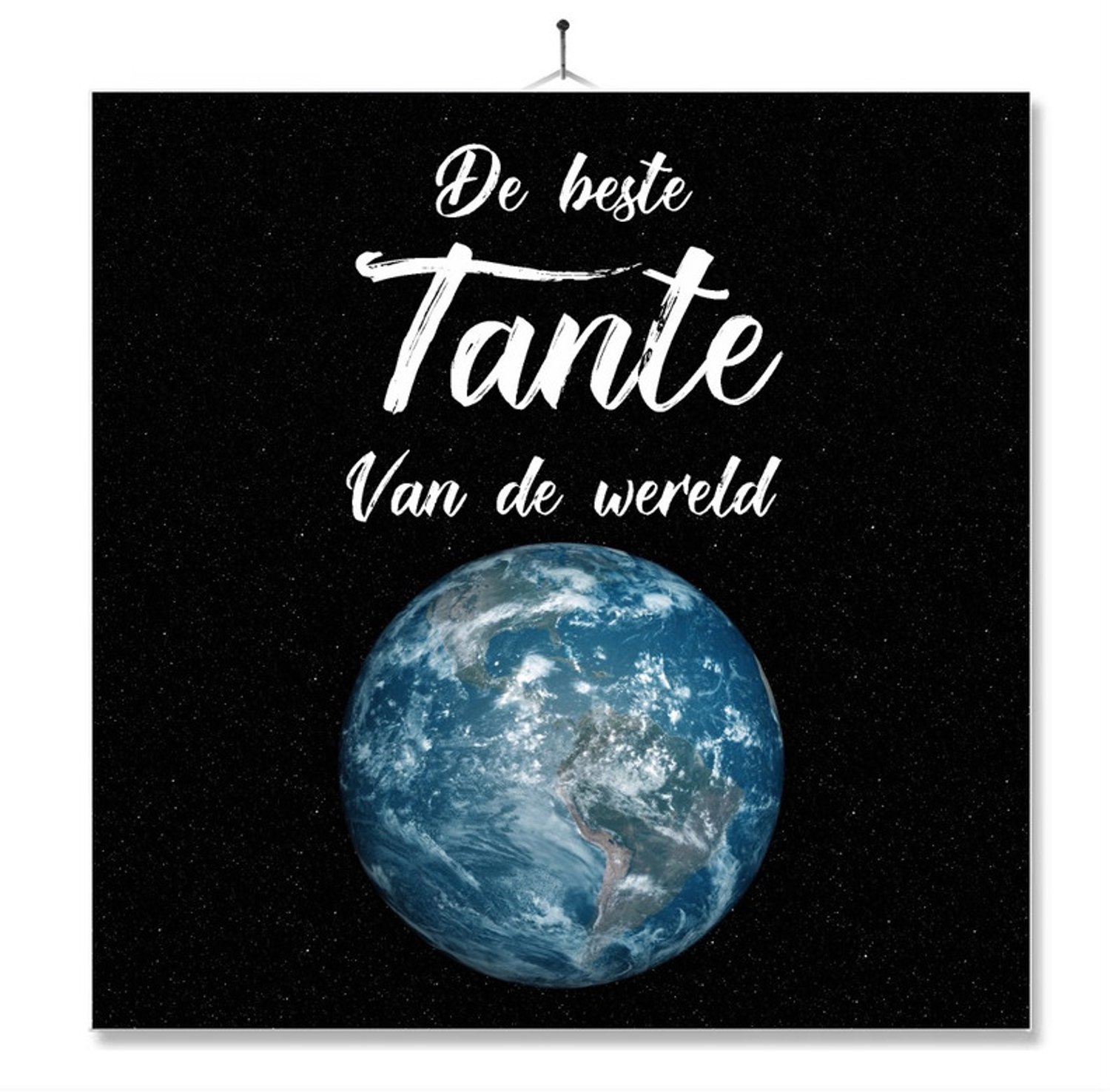 MC Living Tegel Met Opdruk | Verjaardag kado | Toilet WC | De Beste Tante Van De Wereld Multi-Color