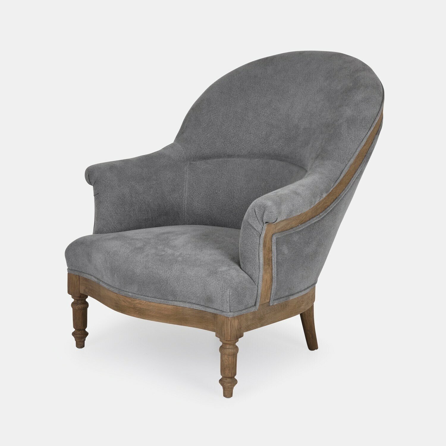 Loberon Fauteuil Joréline bruin/grijs