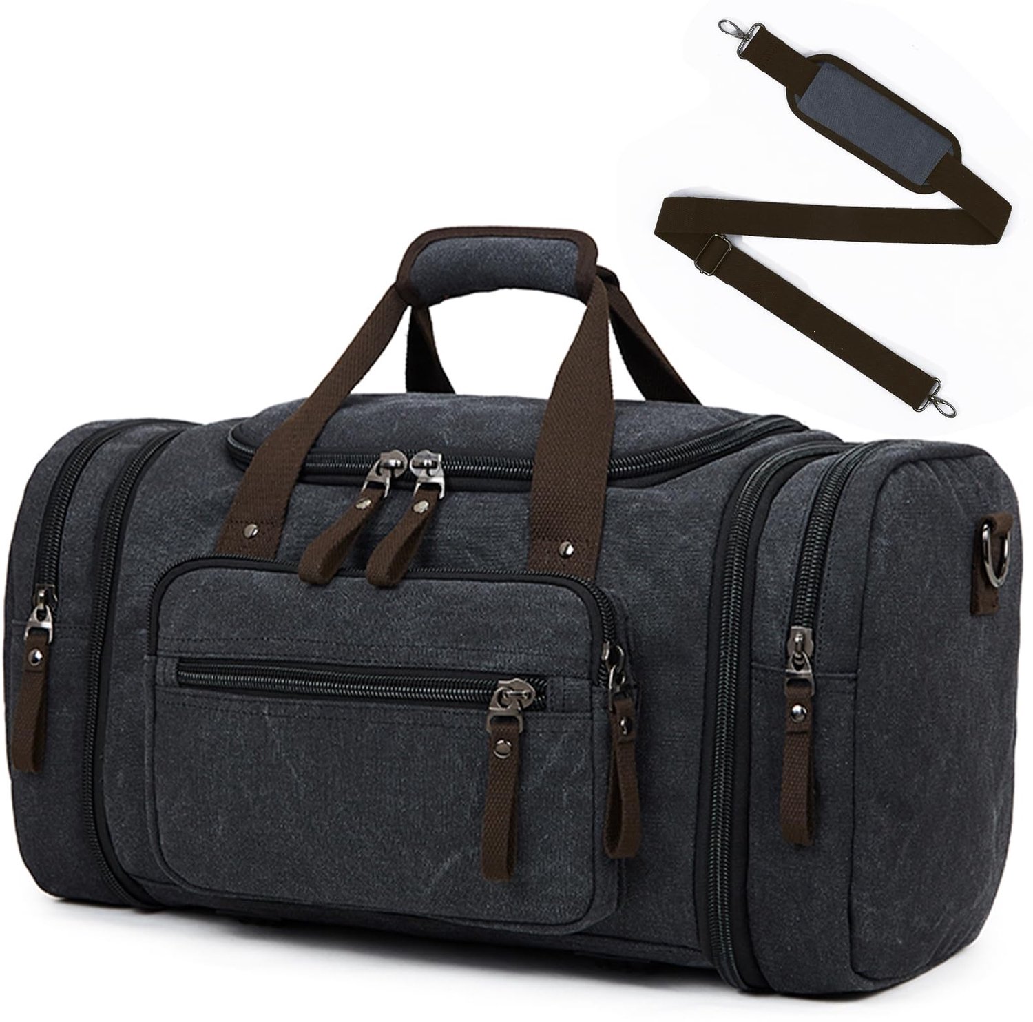 35-40L Uitbreidbare Canvas Duffle Bag voor Reizen