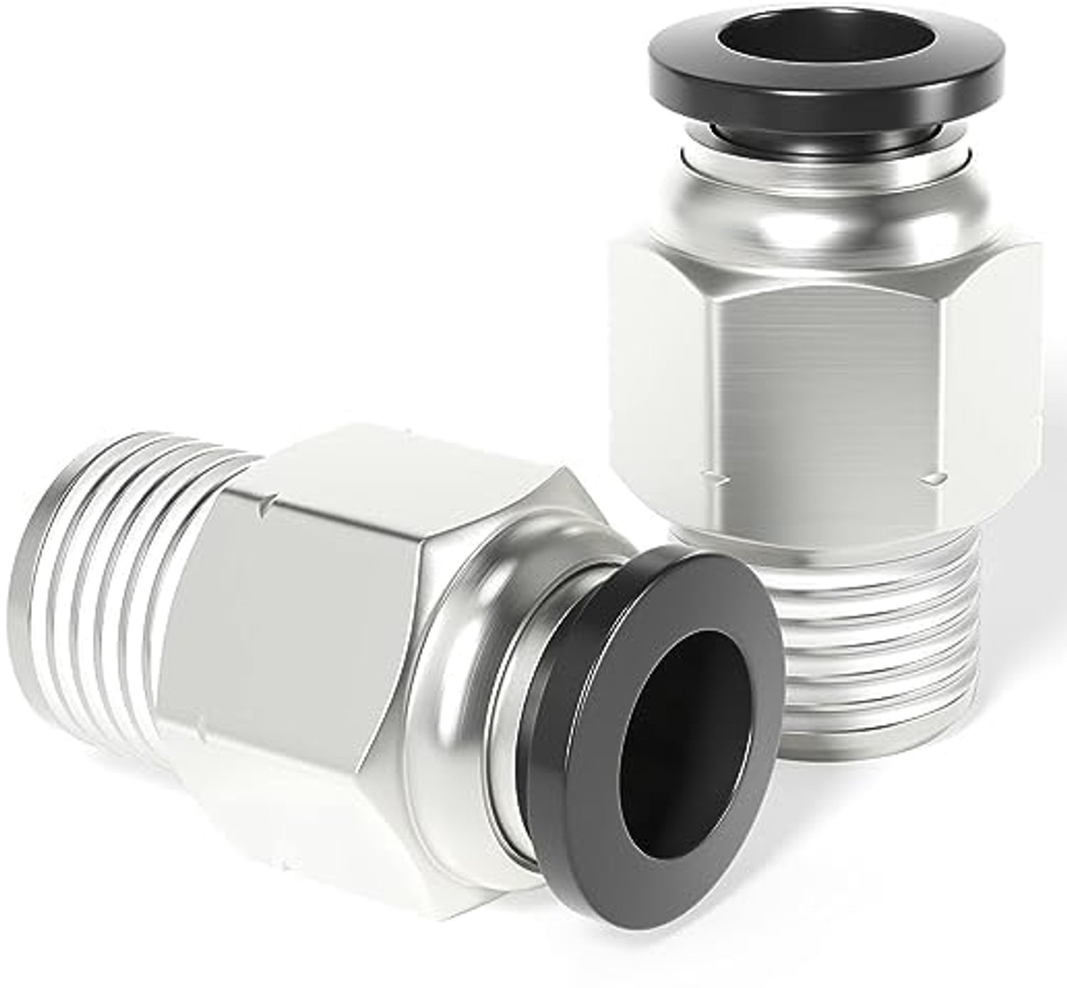 Set van 2 Push-in Aansluitingen voor Pneumatische Buizen