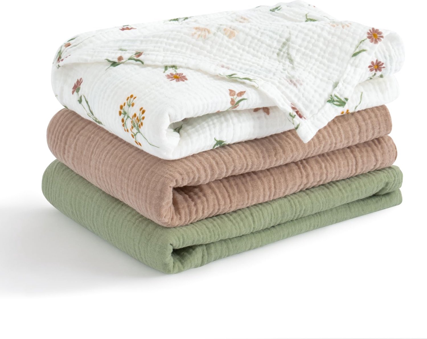 Set van 3 Muslin Doeken voor Baby - 75x100 cm