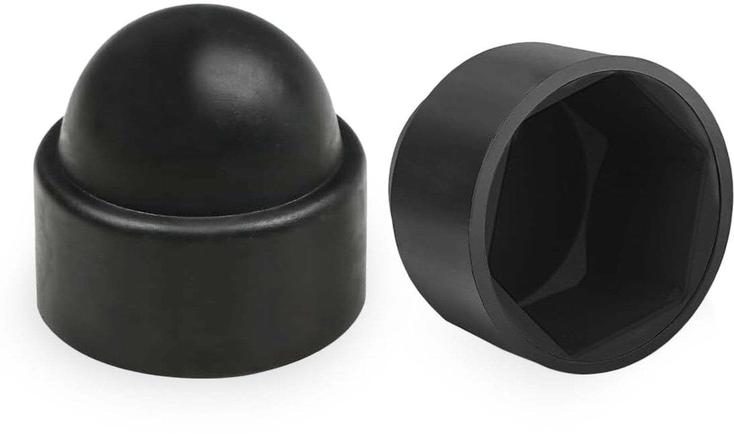Hexagonale Beschermkappen M8, Pack van 25, Zwart