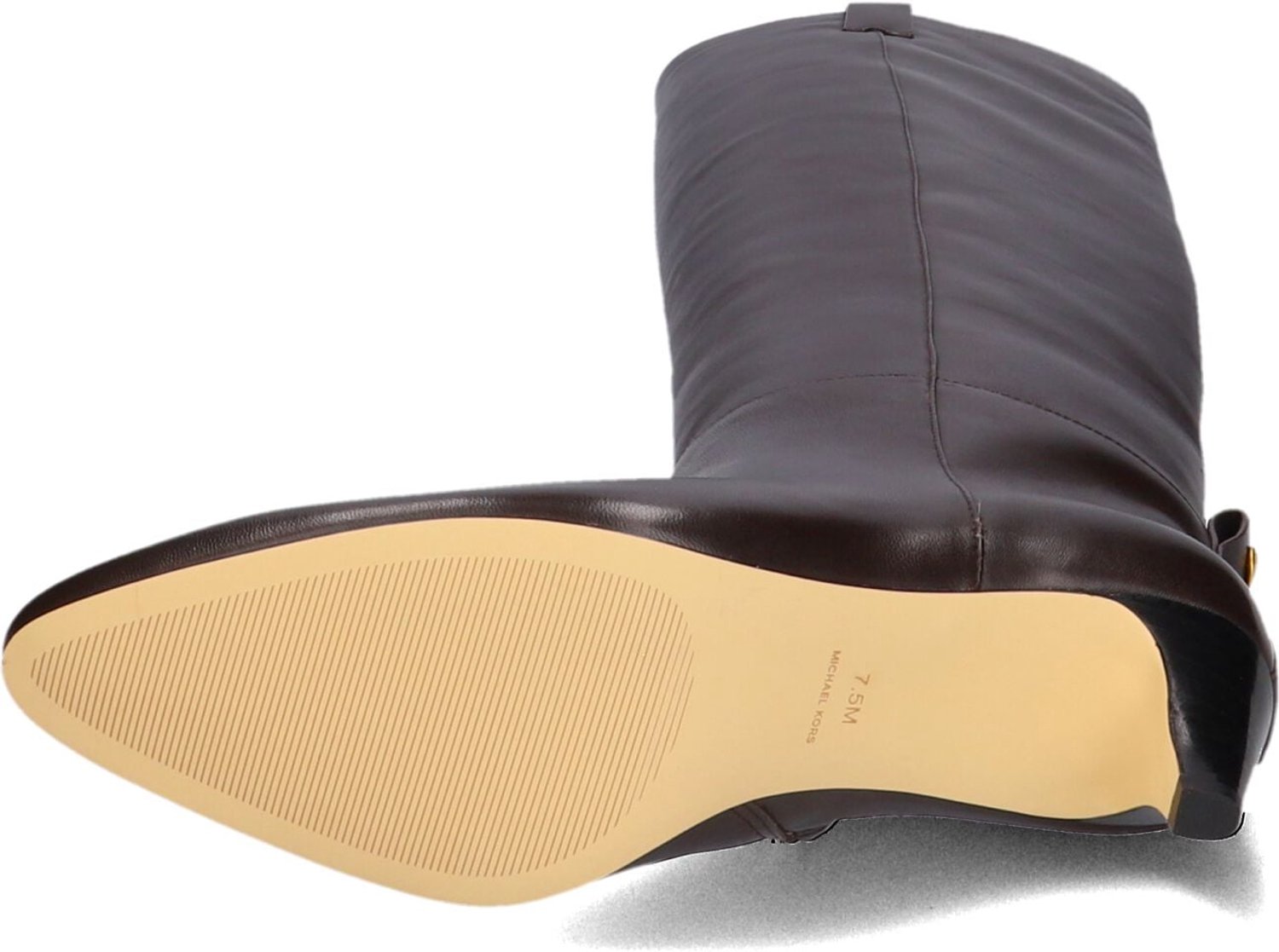 Michael Kors Daniela Kitten Boot Laarzen - Leer - Dames - Bruin - Maat 39