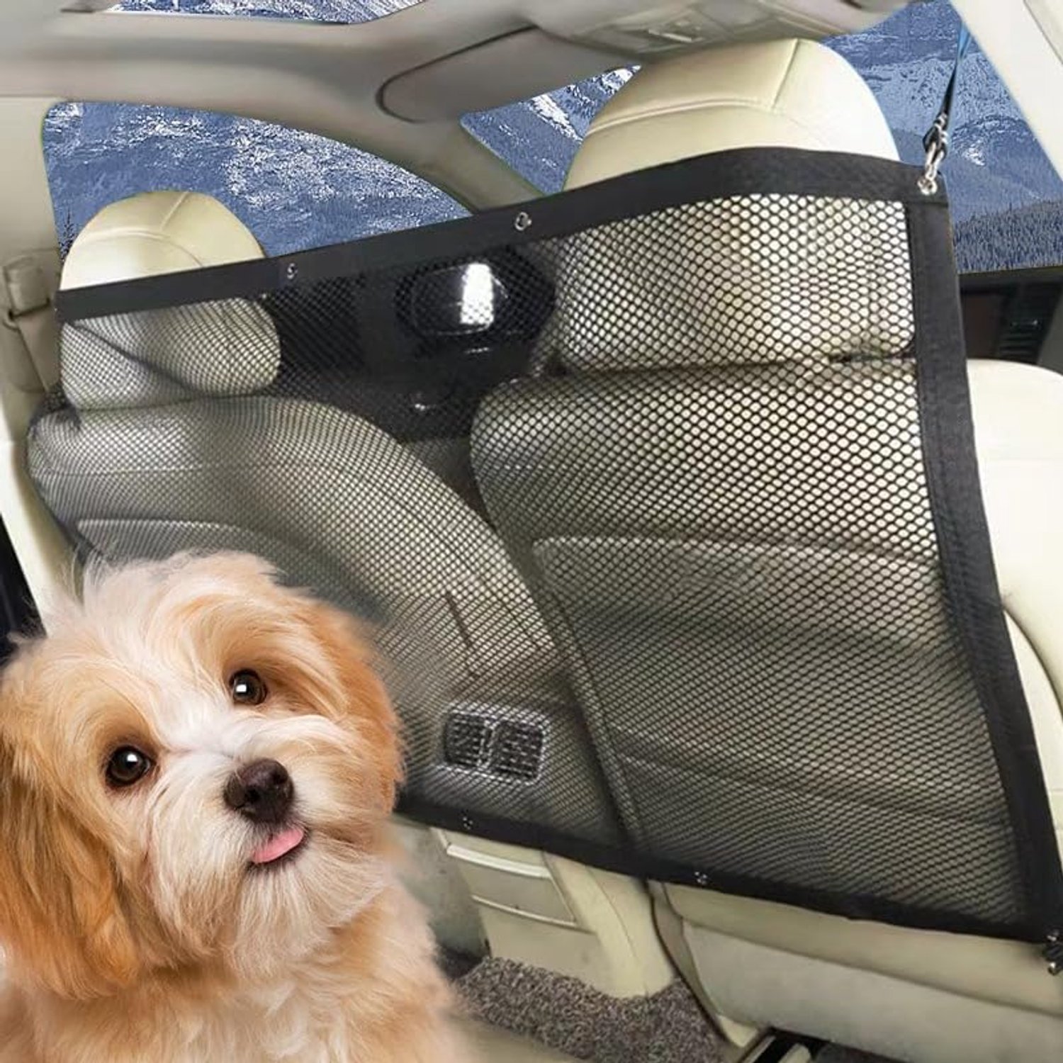 Hond Barrier Net voor Auto Veiligheid