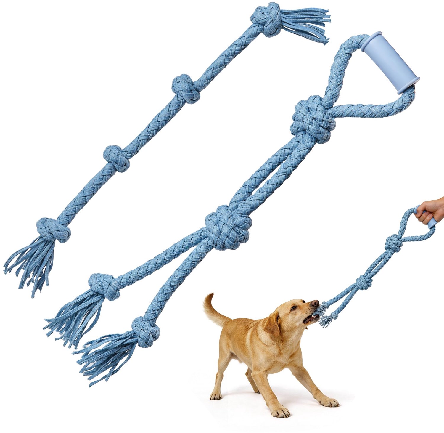 Set van 3 Interactieve Hondentouwspeelgoed voor Kleine en Middelgrote Honden