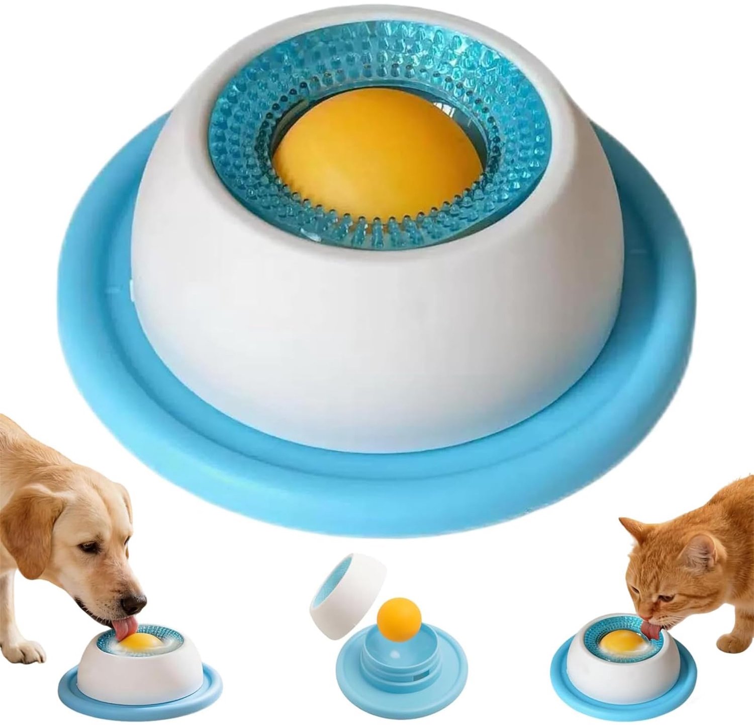 Lekschaal met Roterende Bal voor Honden en Katten