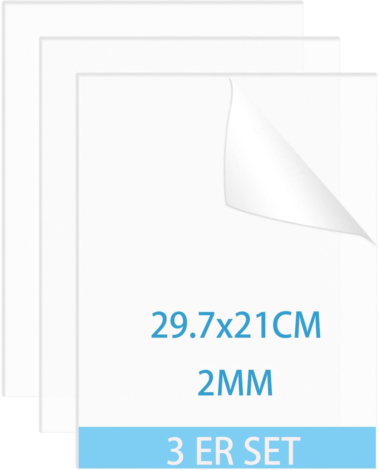 Set van 10 Transparante Acrylplaten voor Creatief Gebruik