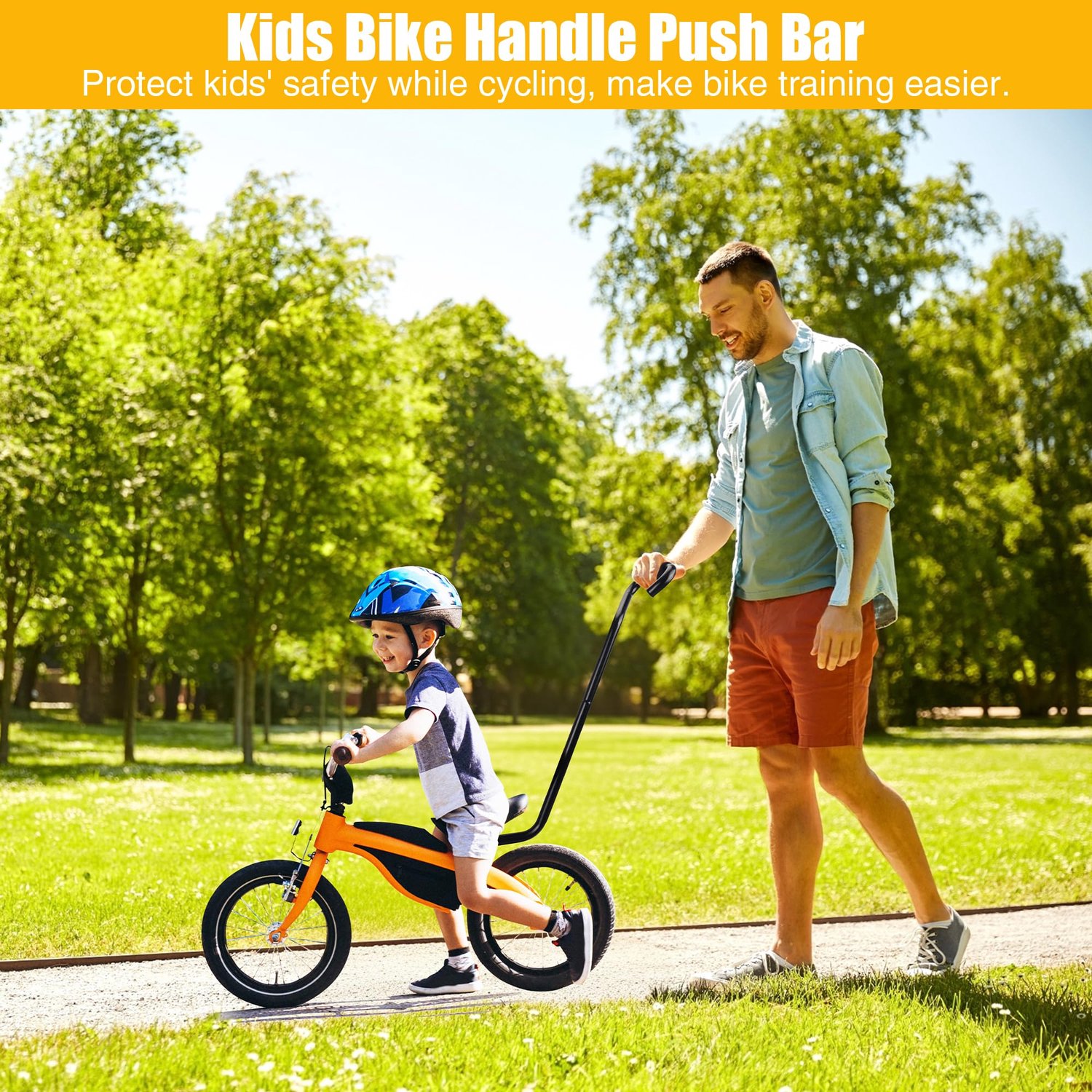 Kinderfiets Training Push Bar van Aluminium