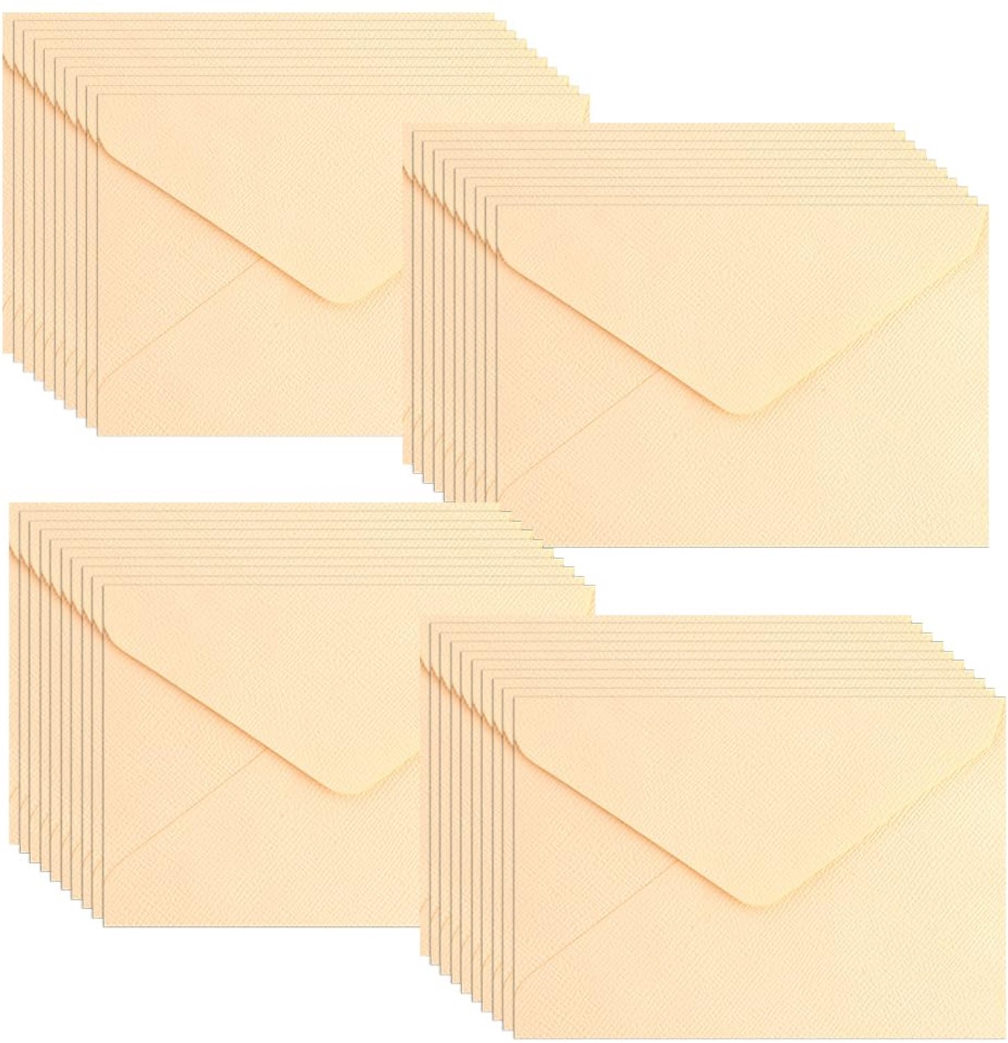 Set van 40 Classic Flap Enveloppen zonder Venster in Beige