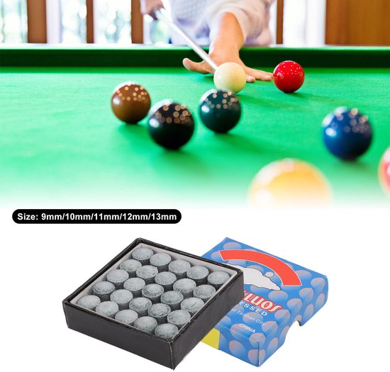 50 Stuks Billiard Cue Tips, 9-13mm Vervangtips voor Biljart — afbeelding 5