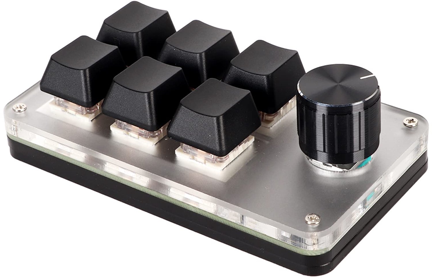 Gamingtoetsenbord Eenhandig - Macrotoetsenbord - Programmeerbaar - Acrylmateriaal - USB Bedraad - Plug and Play