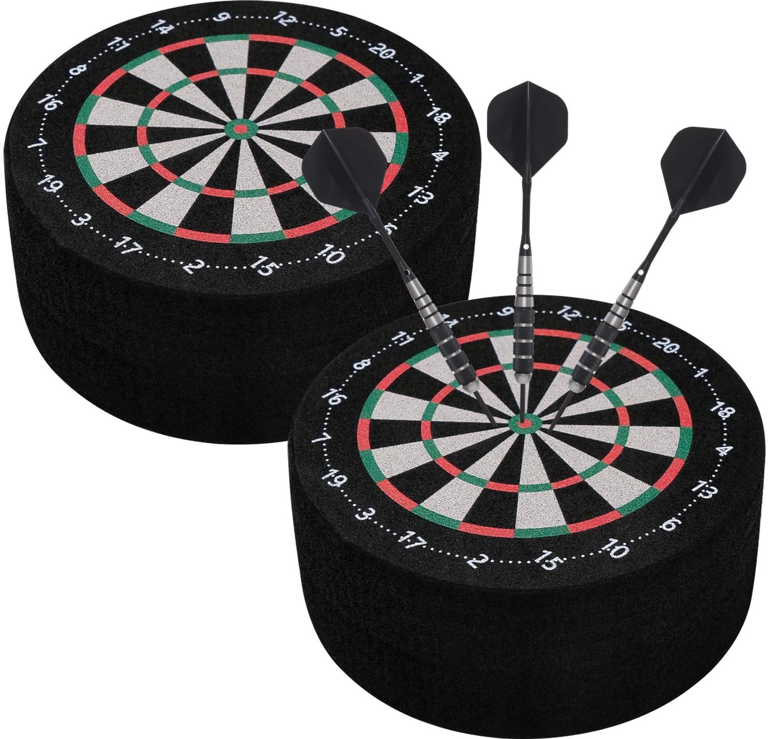 Set van 2 Mini Dartbases met Opslagruimte