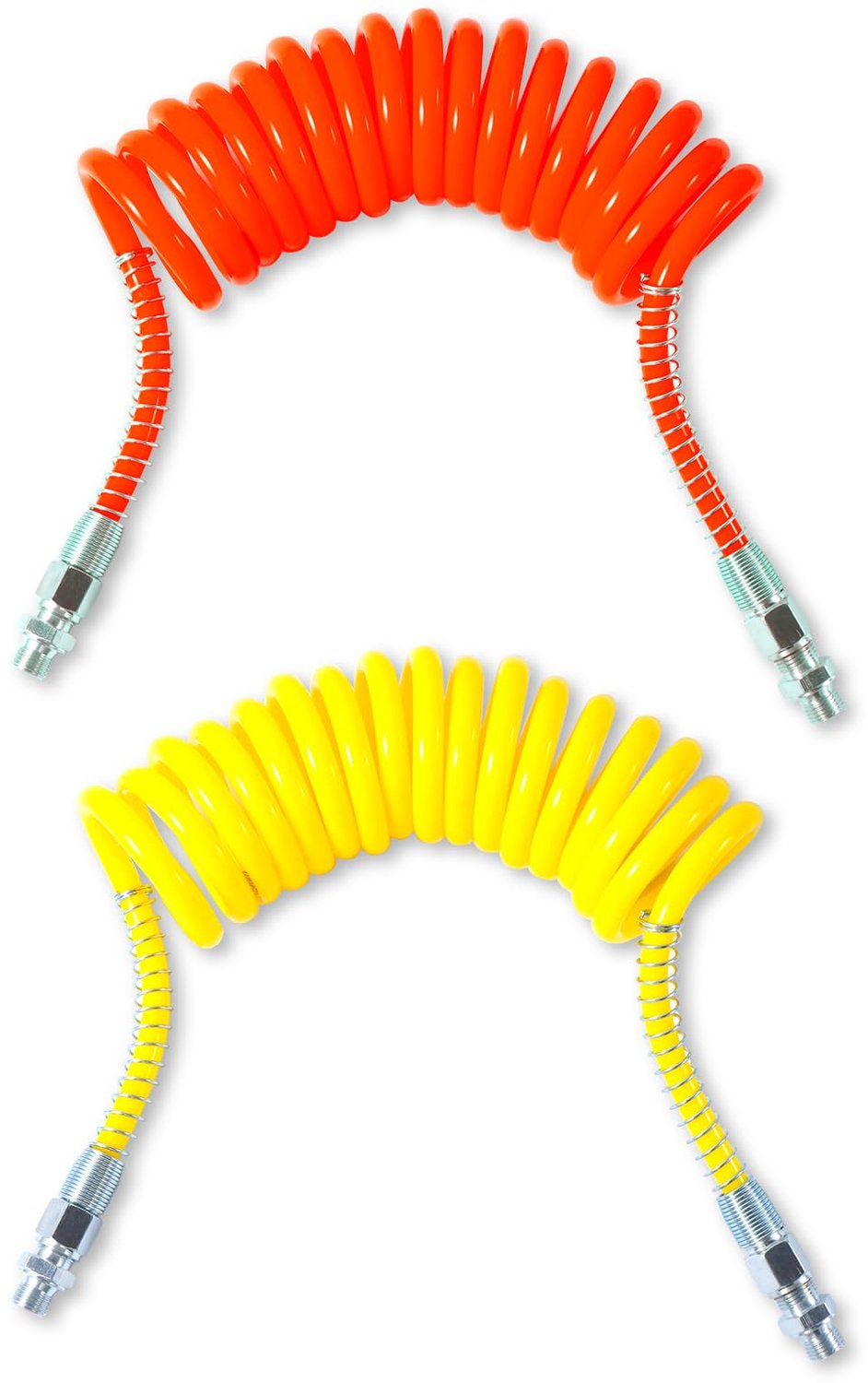 4 Meter Compressed Air Spiral Hose Set voor Trucks en Landbouw